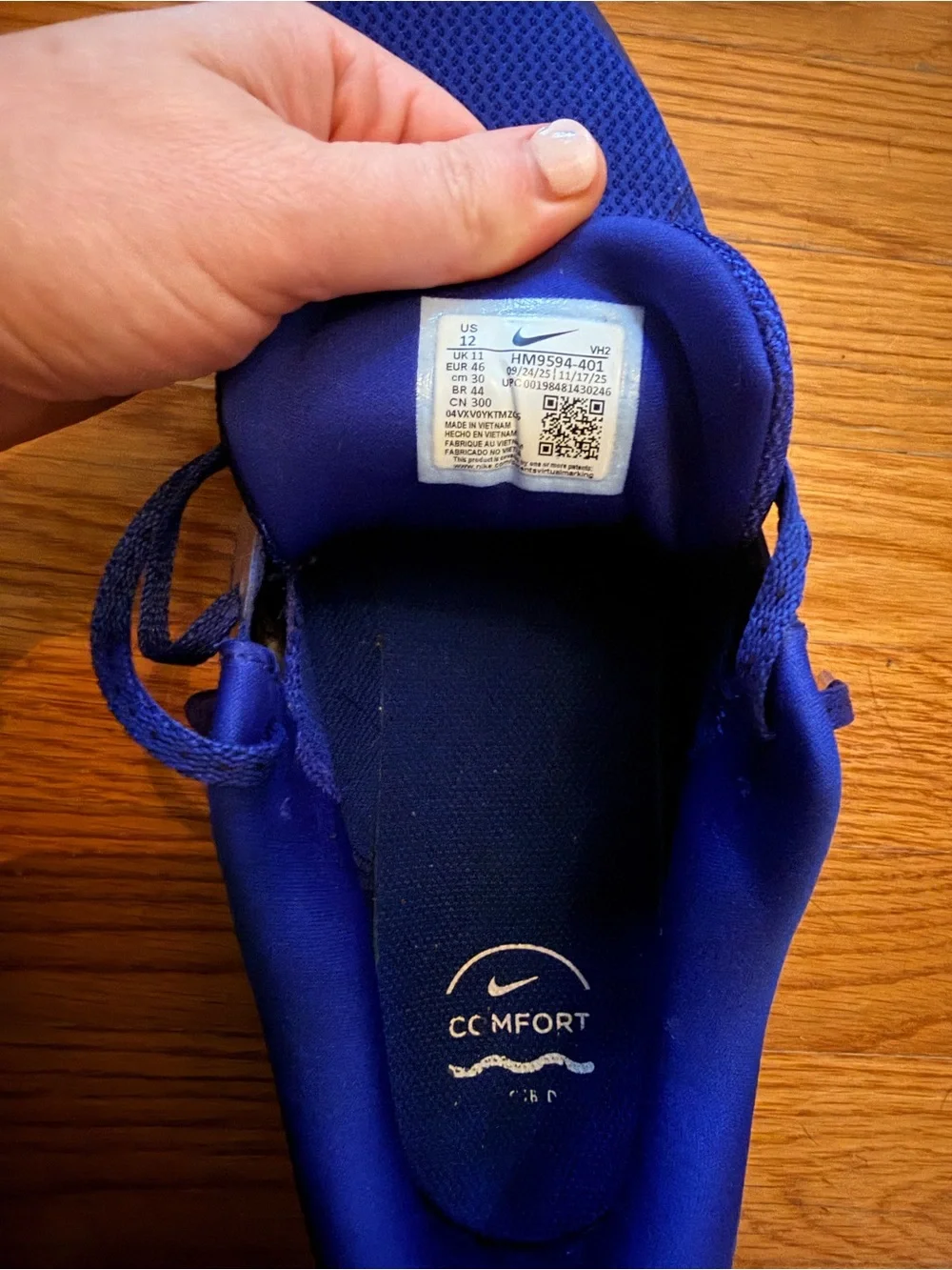 Nike Men's Running Shoe - Royal Blue with White Accent